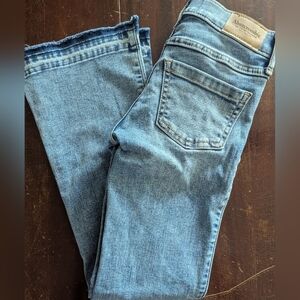 Abercrombie & Fitch Girl's Flare Blue Jeans 5/6 Long